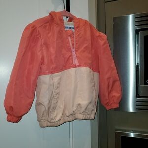 Old Navy Kids Coral and Beige Jacket - Like New - Size 3T